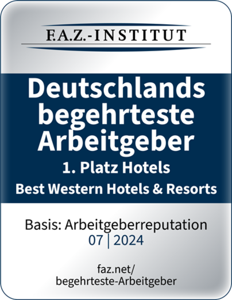 Siegel FAZ Begehrteste Arbeitgeber 07.2024 Best Western Hotels & Resorts
