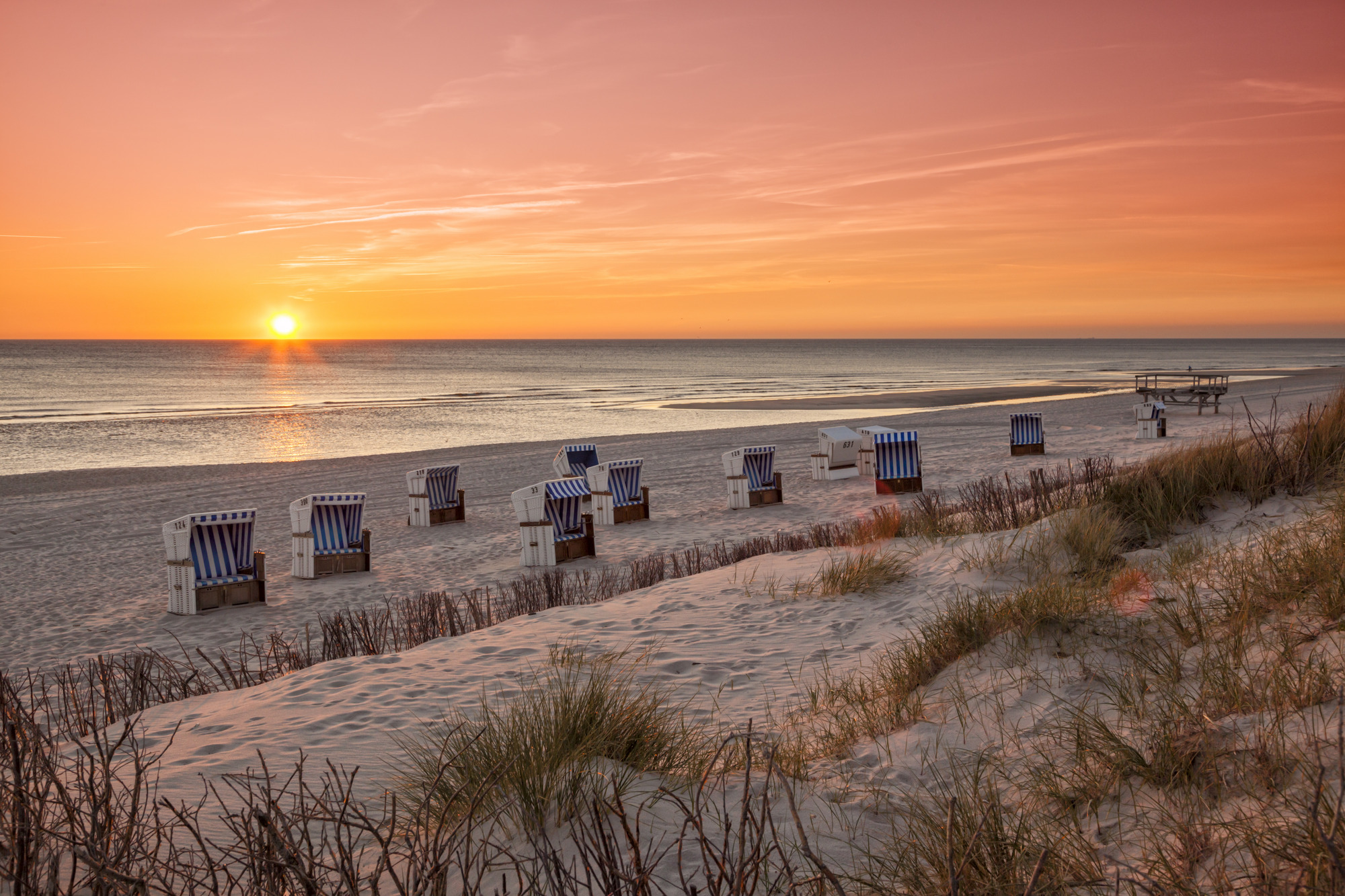 Sonnenuntergang am Strand